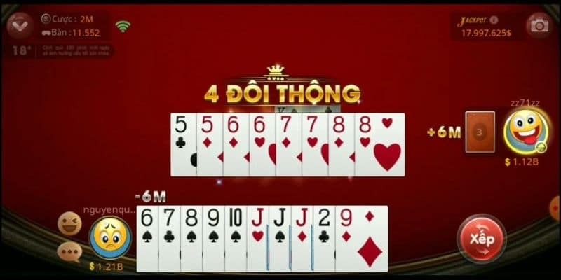 4 đôi thông chặt được gì là quan tâm của nhiều bet thủ